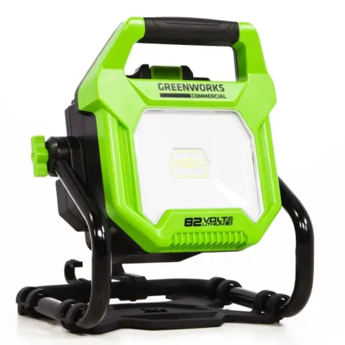 LED-прожектор Greenworks G82WLH 82V/220V 3504007 (1250/2500 лм) с гибридным питанием — детальное фото